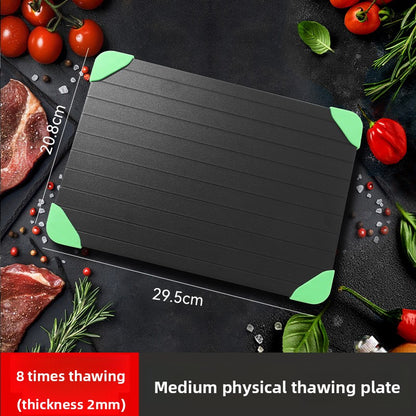 Rapidly defrost metal plates