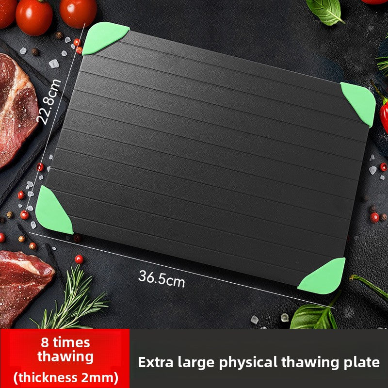 Rapidly defrost metal plates