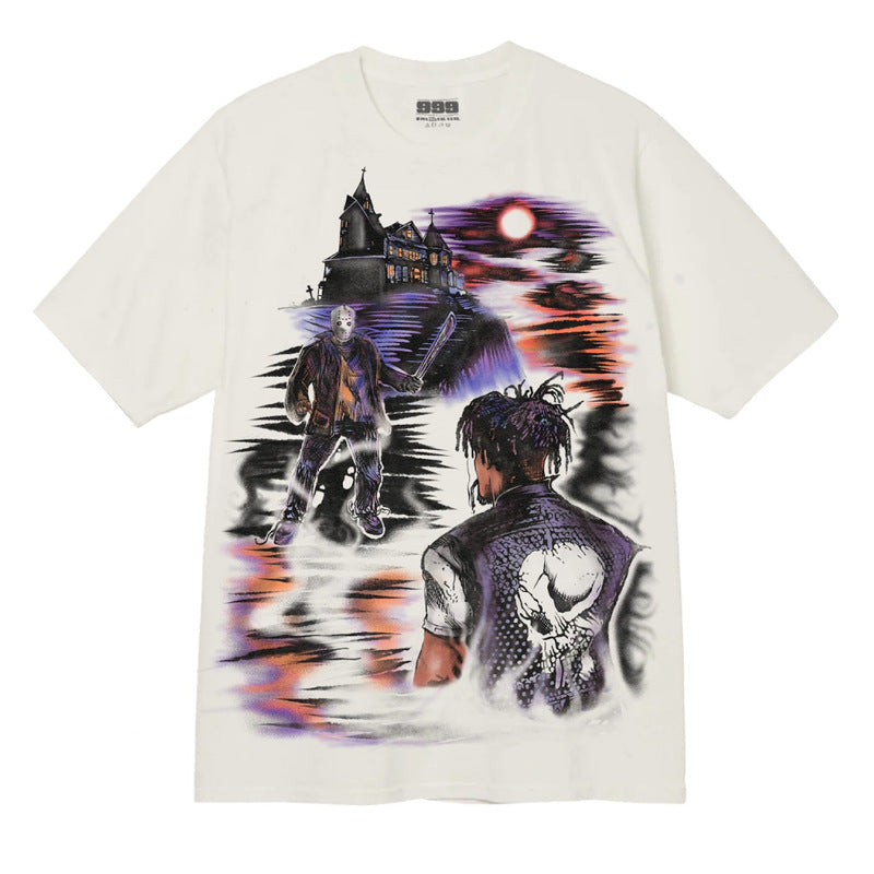 Rapper WRLD's short-sleeved T-shirt