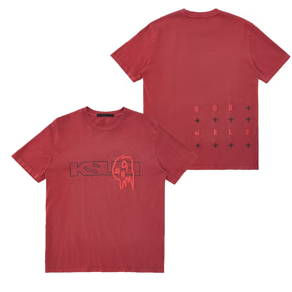 Rapper WRLD's short-sleeved T-shirt