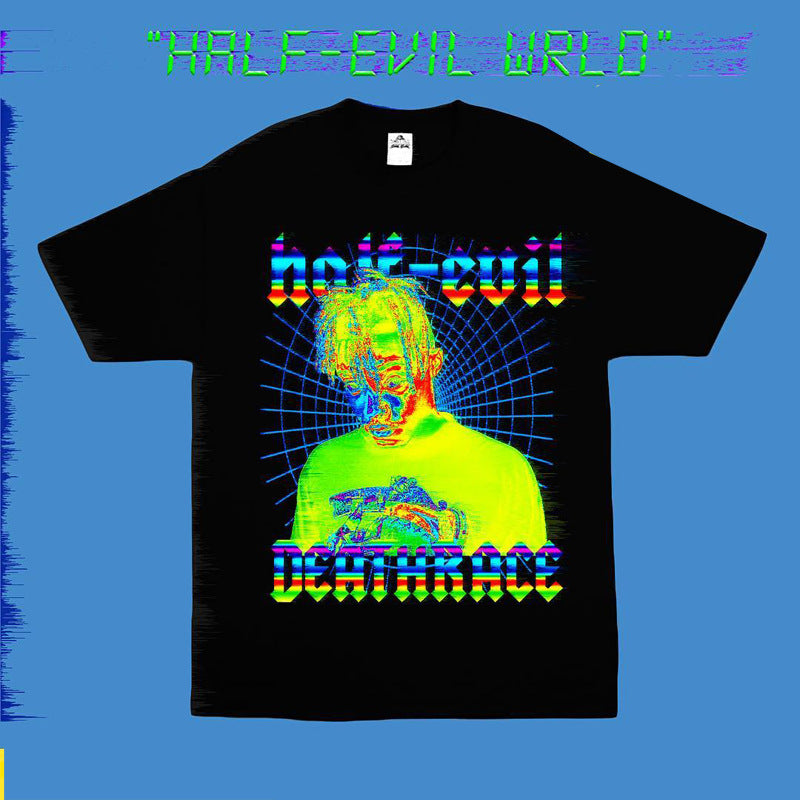 Rapper WRLD's short-sleeved T-shirt