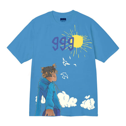 Rapper WRLD's short-sleeved T-shirt