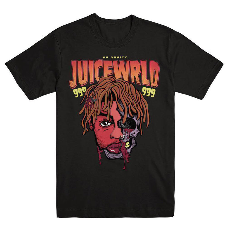 Rapper WRLD's short-sleeved T-shirt