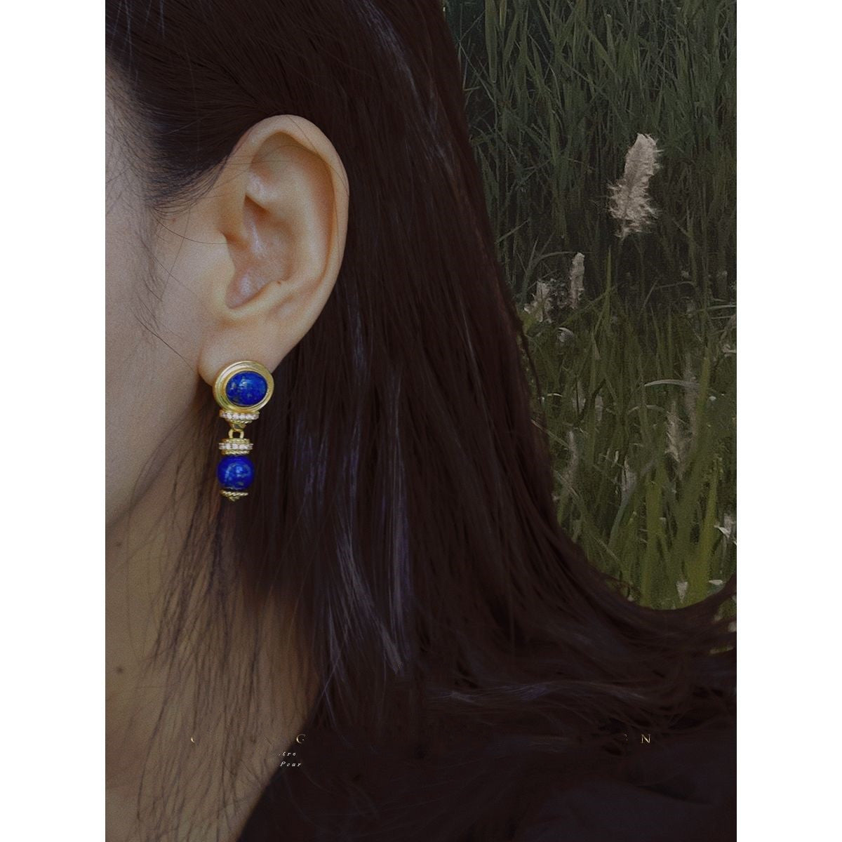Rarely-seen vintage Mediterranean earrings