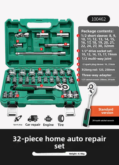 Ratchet Wrench Socket Set Automotive Repair Tools