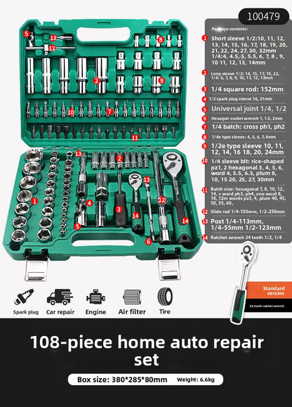 Ratchet Wrench Socket Set Automotive Repair Tools