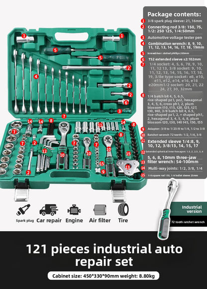 Ratchet Wrench Socket Set Automotive Repair Tools