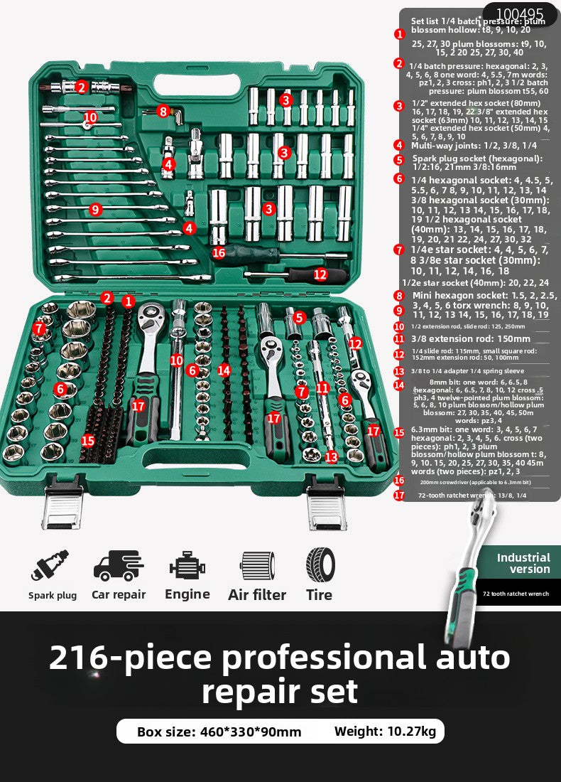 Ratchet Wrench Socket Set Automotive Repair Tools