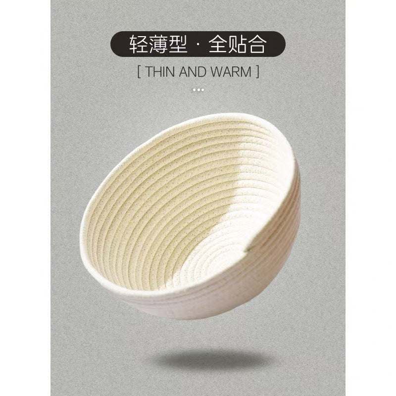 Rattan Cat Bed with Scratching Surface
