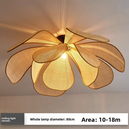 Rattan chandelier