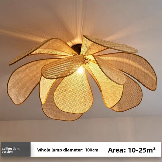 Rattan chandelier