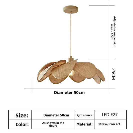 Rattan chandelier