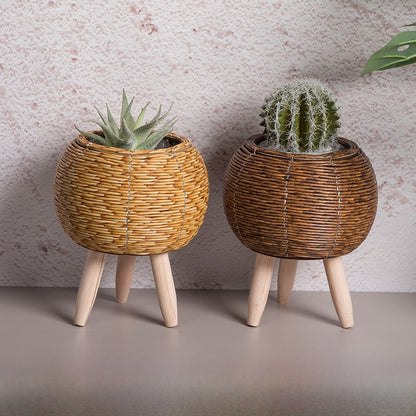 Rattan Flower Pot Stand
