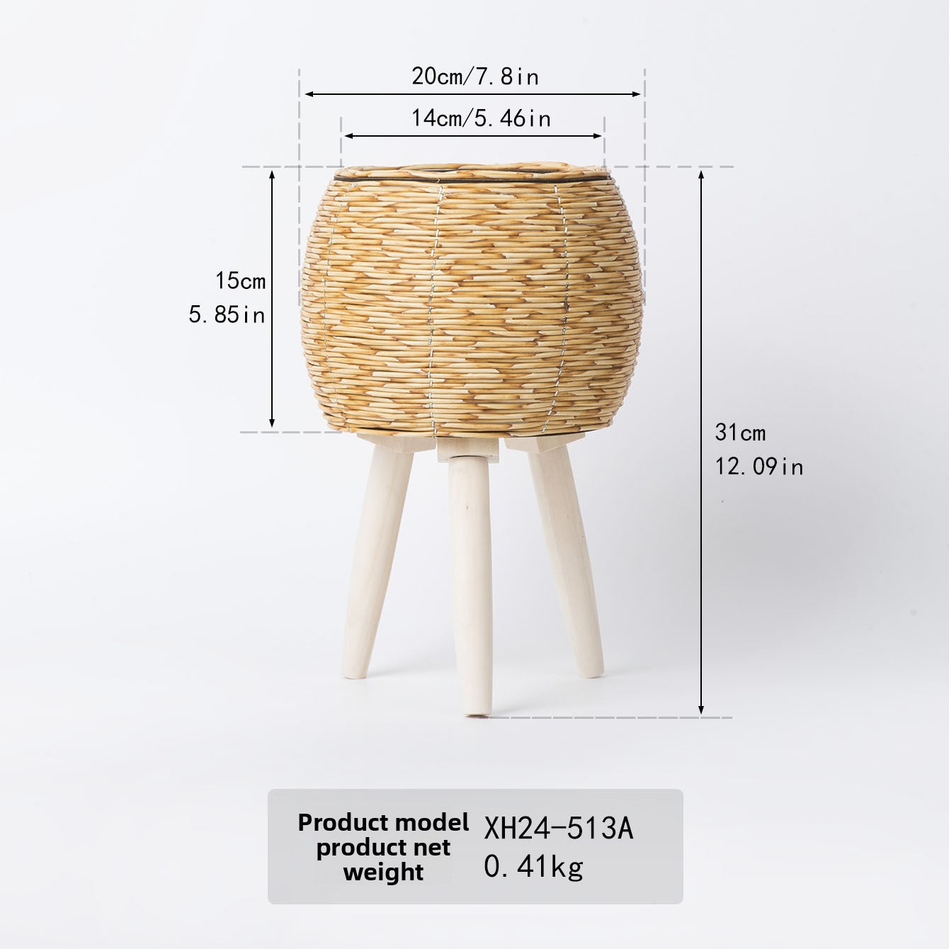 Rattan Flower Pot Stand