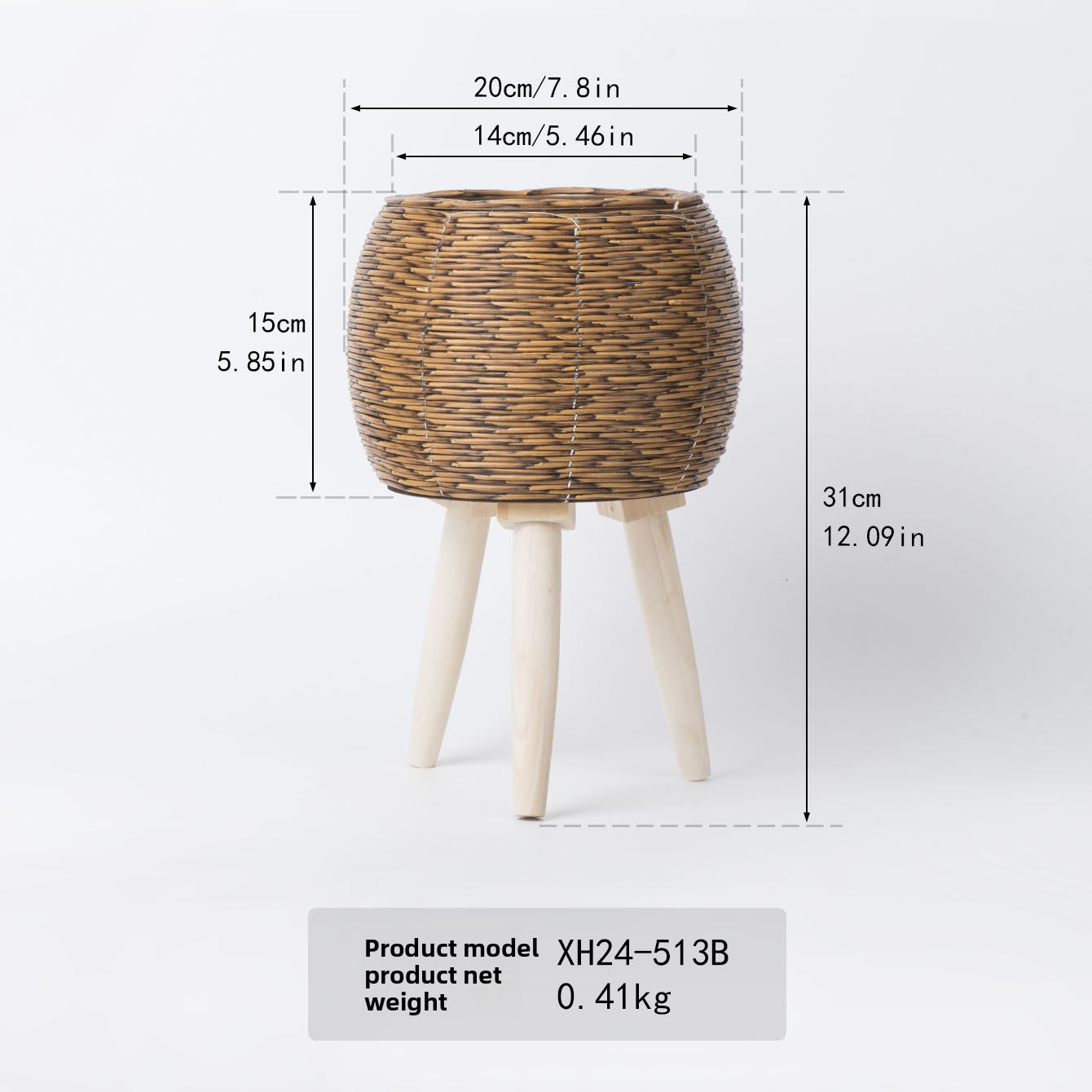 Rattan Flower Pot Stand