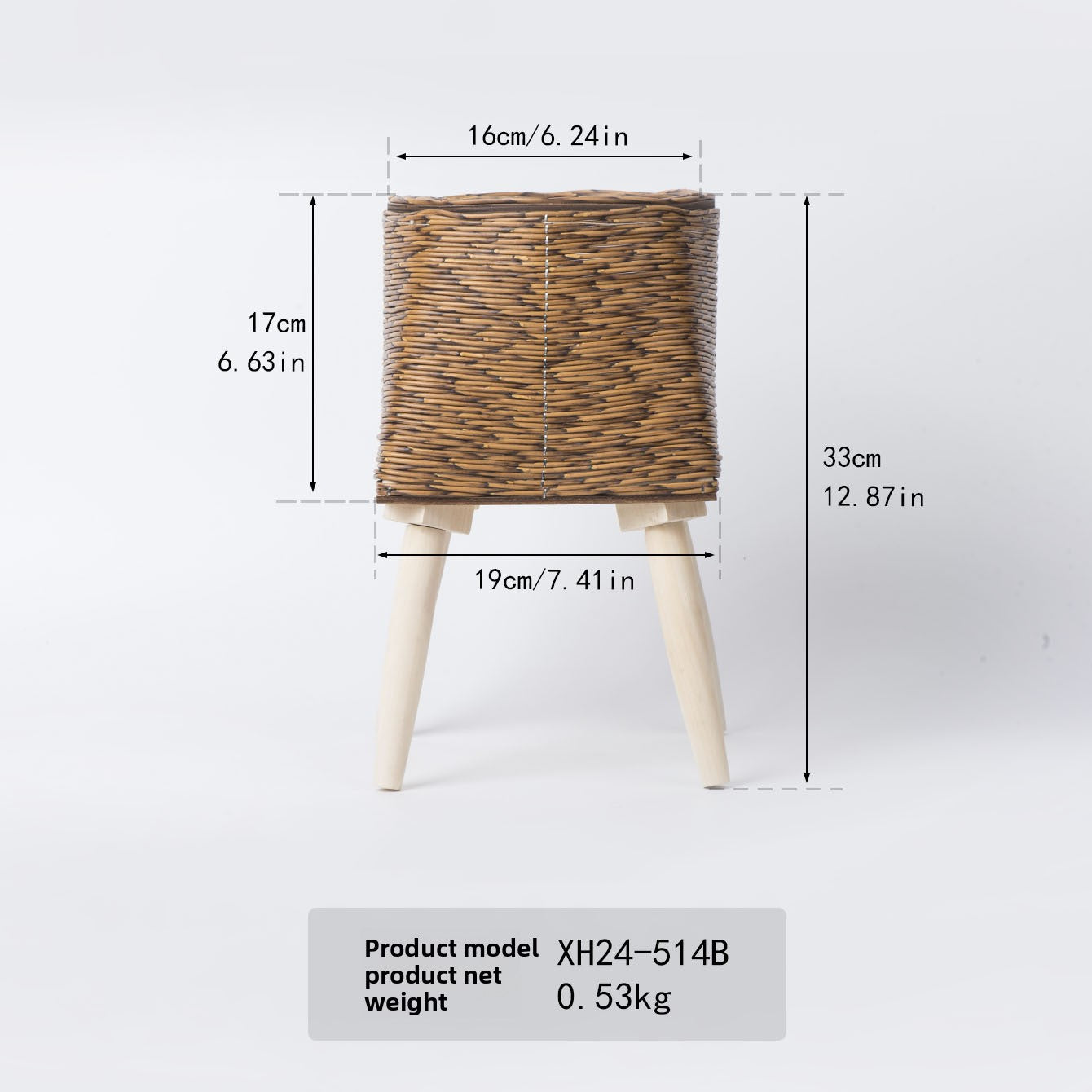 Rattan Flower Pot Stand