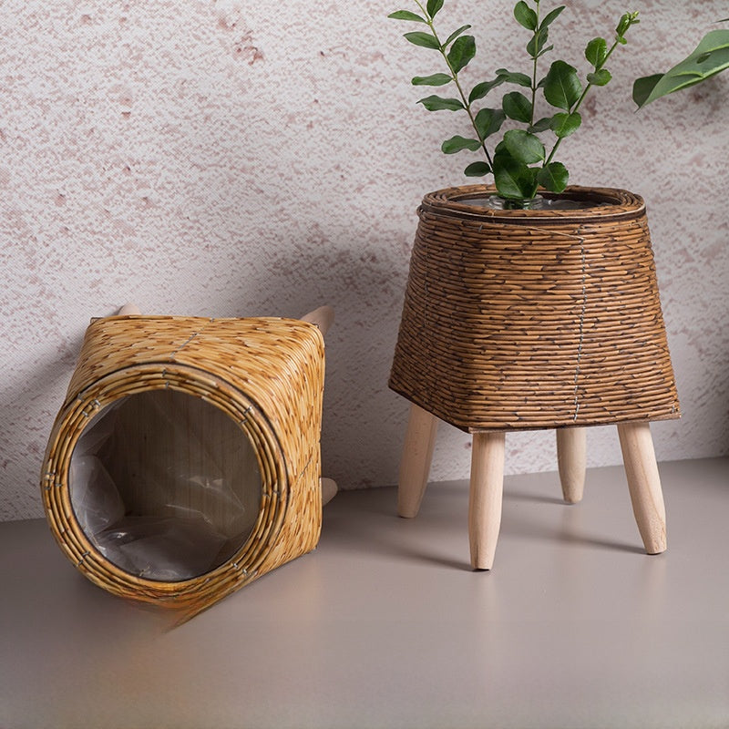 Rattan Flower Pot Stand