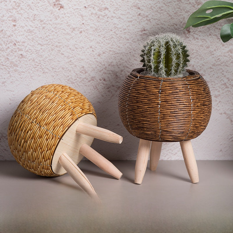 Rattan Flower Pot Stand