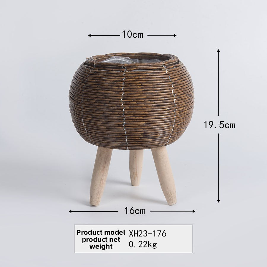 Rattan Flower Pot Stand