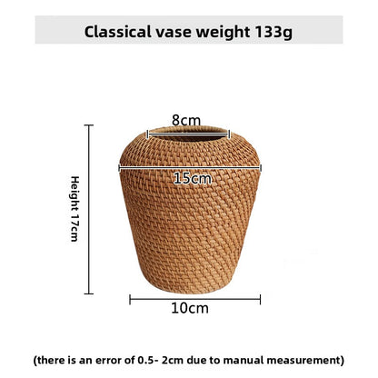 Rattan storage basket