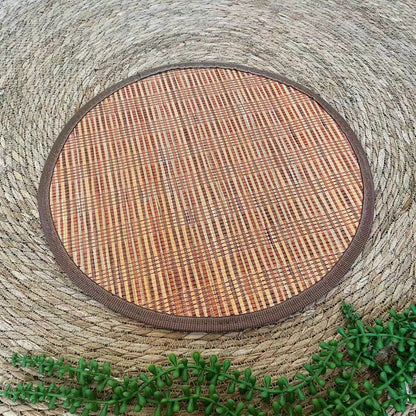 Rattan Woven Cat Nest with Cooling Mat and Toy