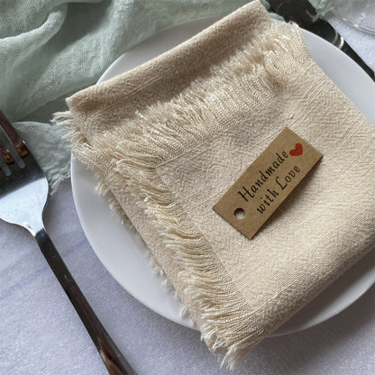 Raw Edge Linen Cotton Table Mat