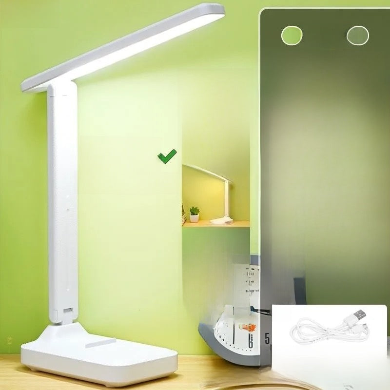 Reading the bedside lamp