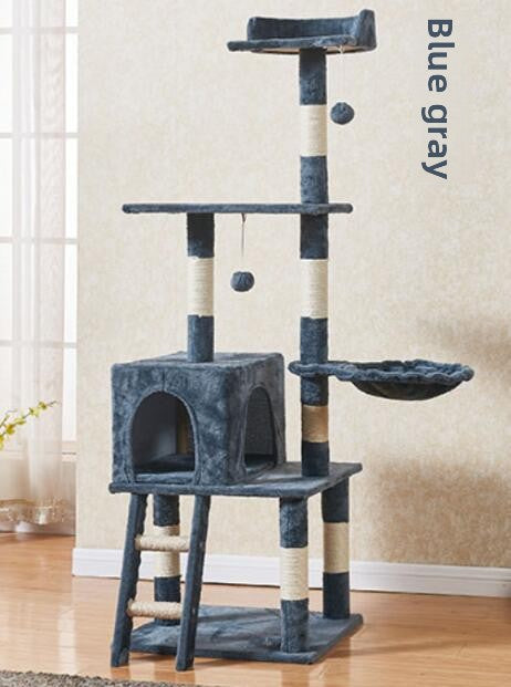 Ready-Made Velvet Cat Climbing Frame