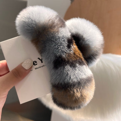 Real beaver fur claws