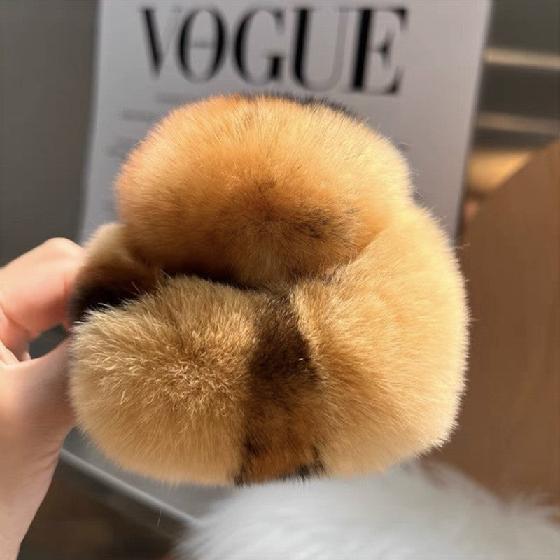Real beaver fur claws
