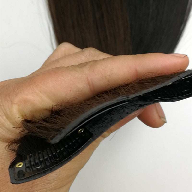 Real hair clip-on hair clips, hair pieces