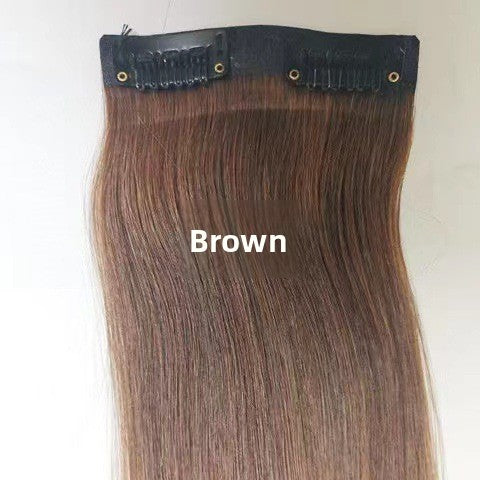 Real hair clip-on hair clips, hair pieces