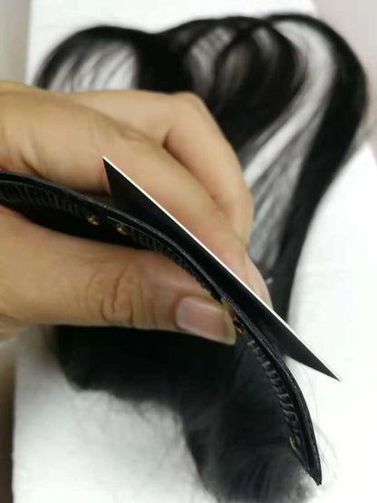 Real hair clip-on hair clips, hair pieces