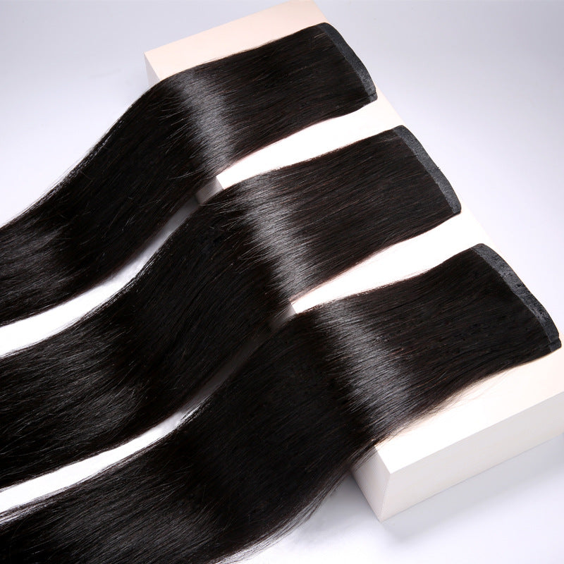 Real hair clip-on hair clips, hair pieces