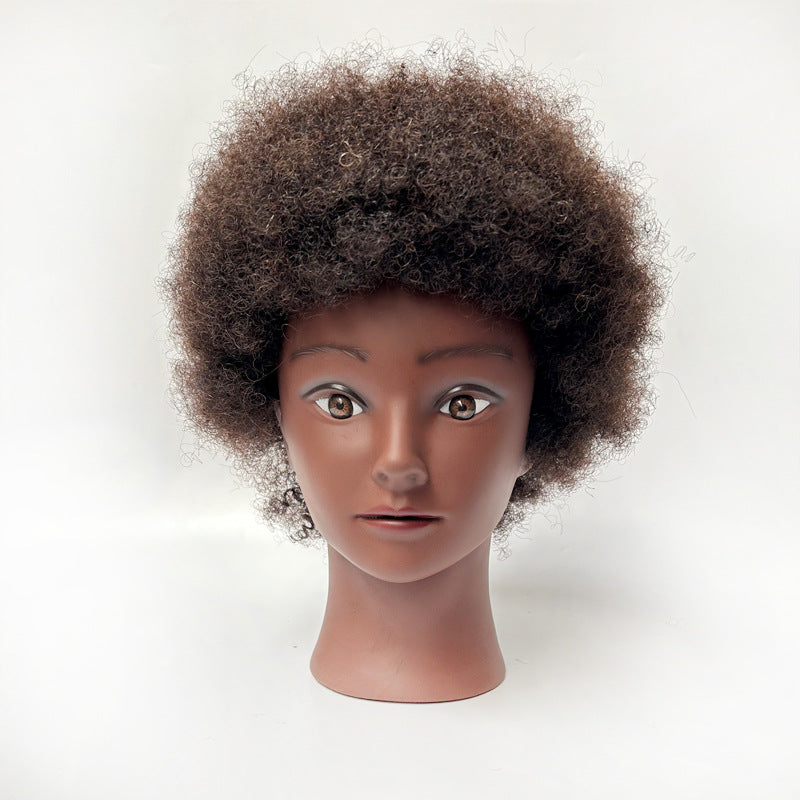 Real Human Hair Hairstyling Mannequin Head for Training