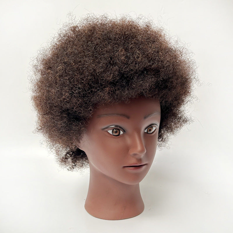 Real Human Hair Hairstyling Mannequin Head for Training