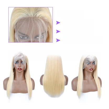 Real human hair wig