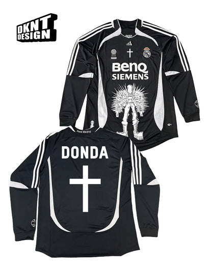 Real Madrid Football Jersey Remake Kanye Portrait Long Sleeve