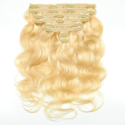 Real person wearing a wig