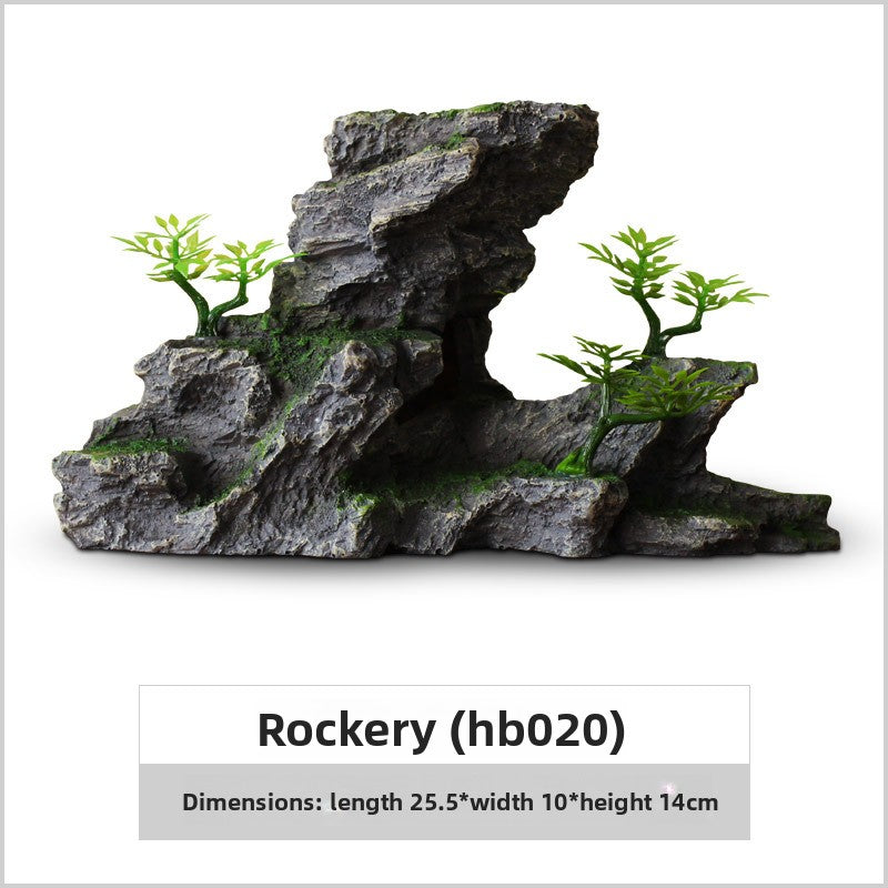 Realistic Aquarium Rockery Ornament