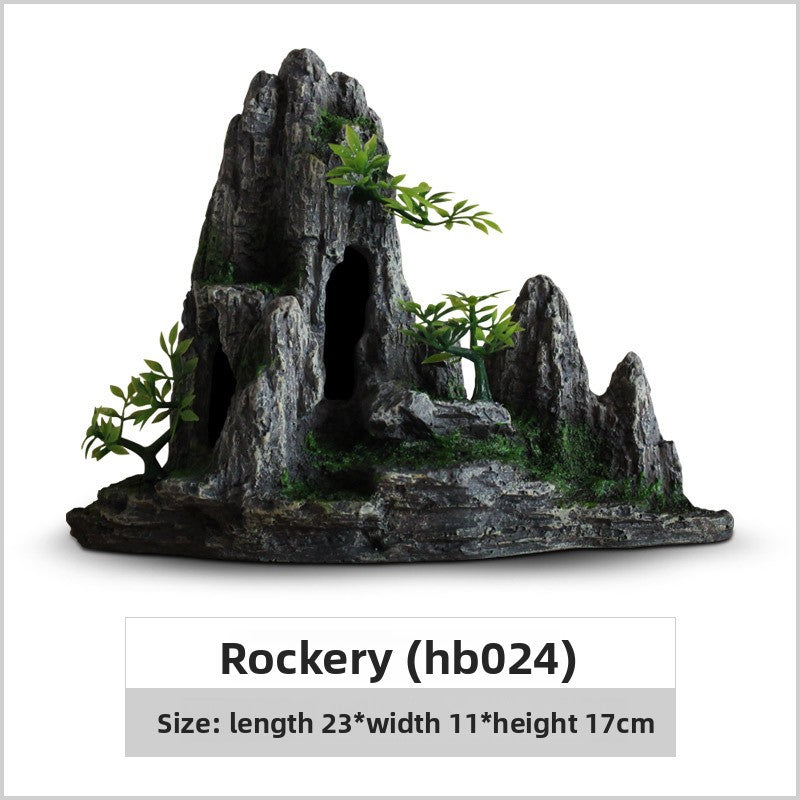 Realistic Aquarium Rockery Ornament