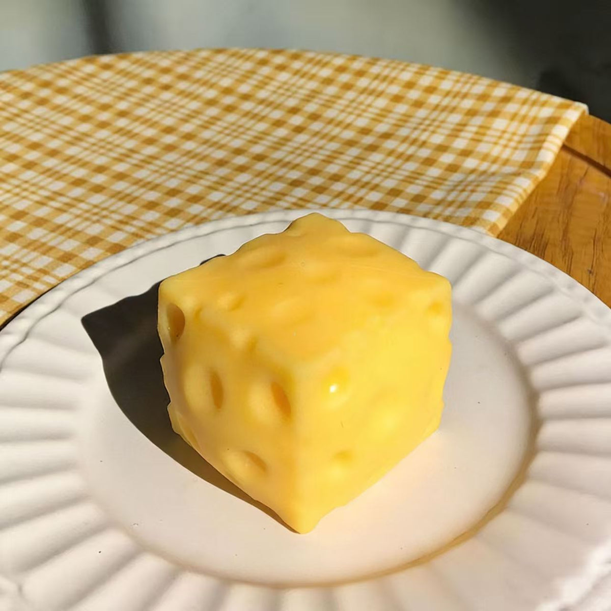 Realistic Cheese Slow Rebound Squeeze Toy