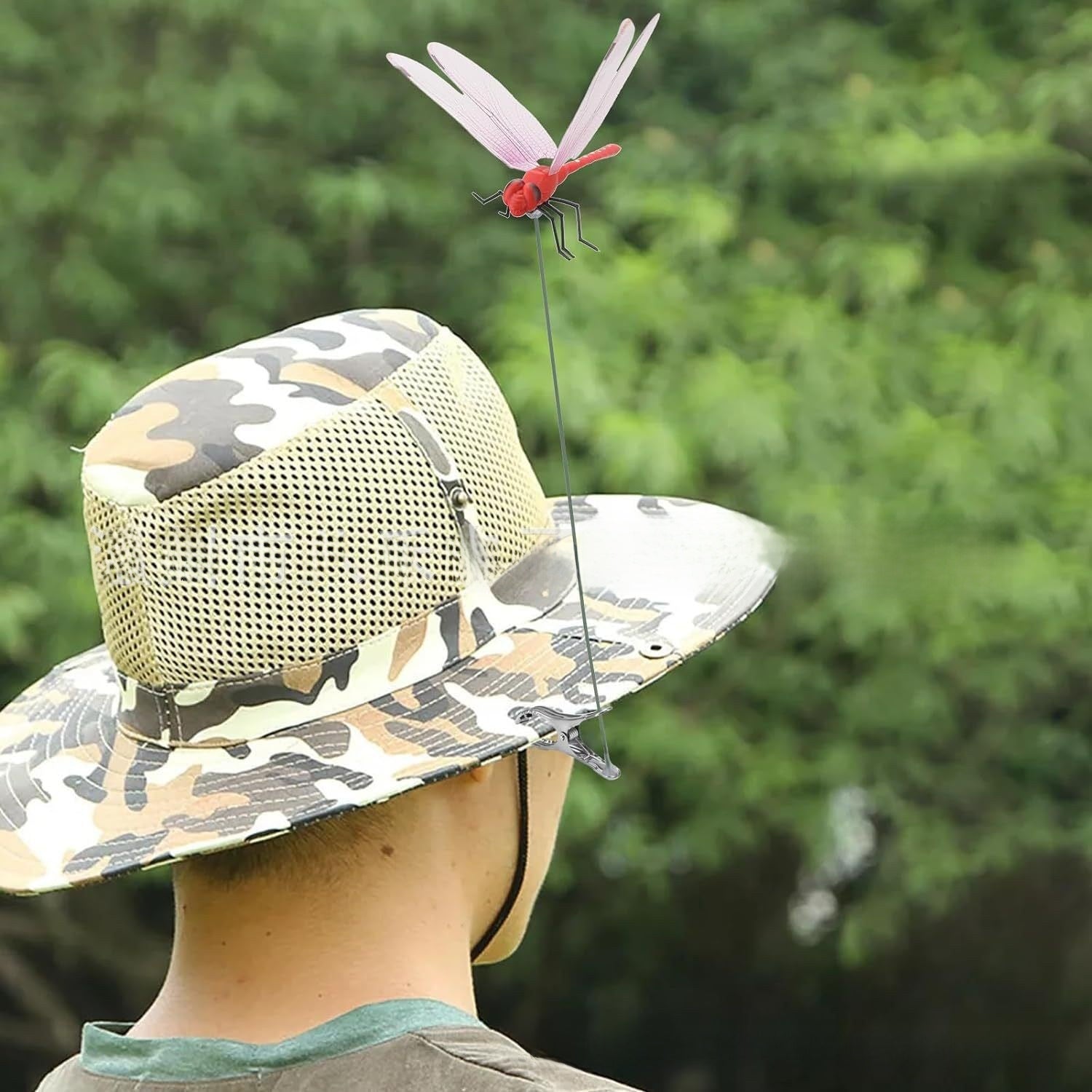 Realistic Dragonfly Clip for Garden Decoration