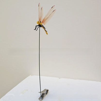 Realistic Dragonfly Clip Home Garden Decoration