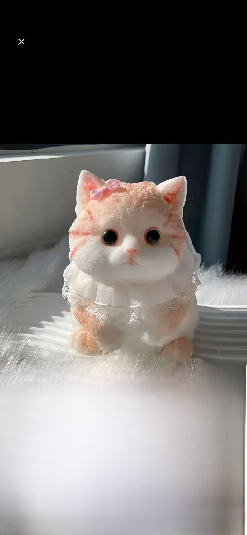 Realistic Fat Cat Squeezable Toy
