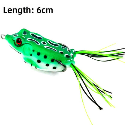 Realistic Frog Fishing Lure with Double Hooks