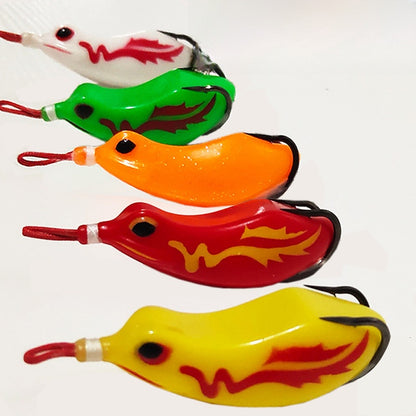 Realistic Frog Fishing Lure with Double Hooks