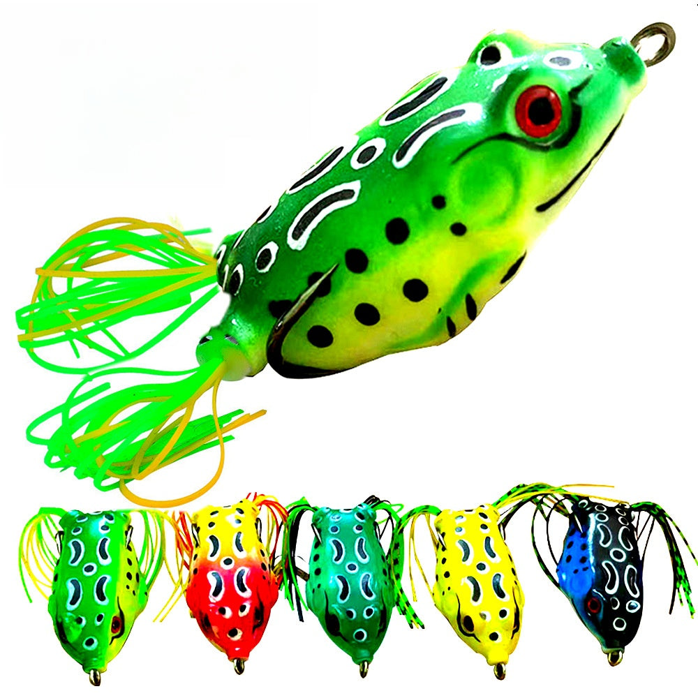 Realistic Frog Fishing Lure with Double Hooks