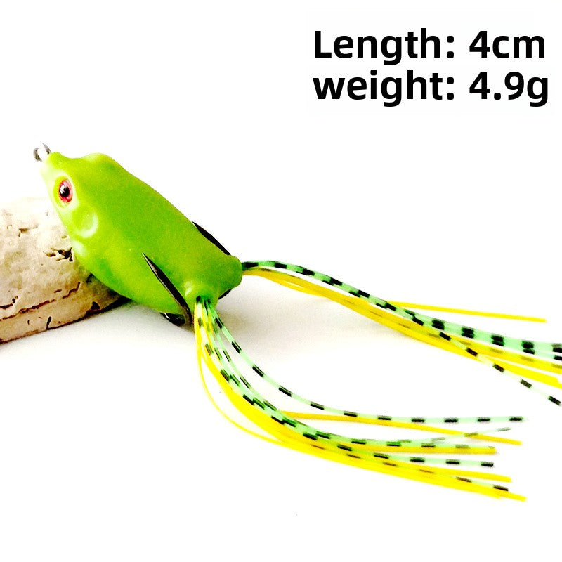 Realistic Frog Fishing Lure with Double Hooks