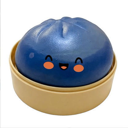 Realistic Glitter Bun Squishy Toy
